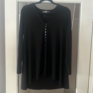 Sympli 16 Button Tunic Top size 8 made in Canada